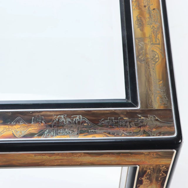 Mid Century-Modern Coffee Table Attributed to Bernhard Rhone for Mastercraft For Sale In Philadelphia - Image 6 of 7