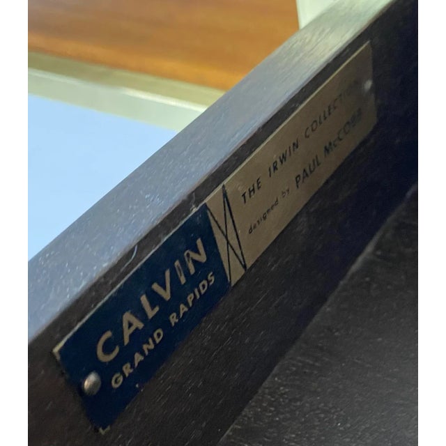 Paul McCobb Paul McCobb for Calvin Bar Cart With Travertine Top For Sale - Image 4 of 7