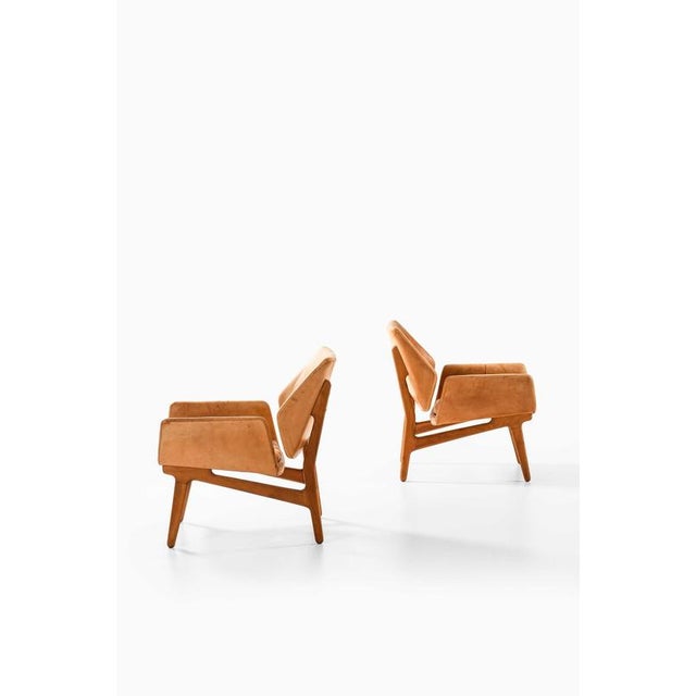 Scandinavian Modern Easy Chairs attributed to Erik Ostermann, 1954, Set of 2 For Sale - Image 6 of 10