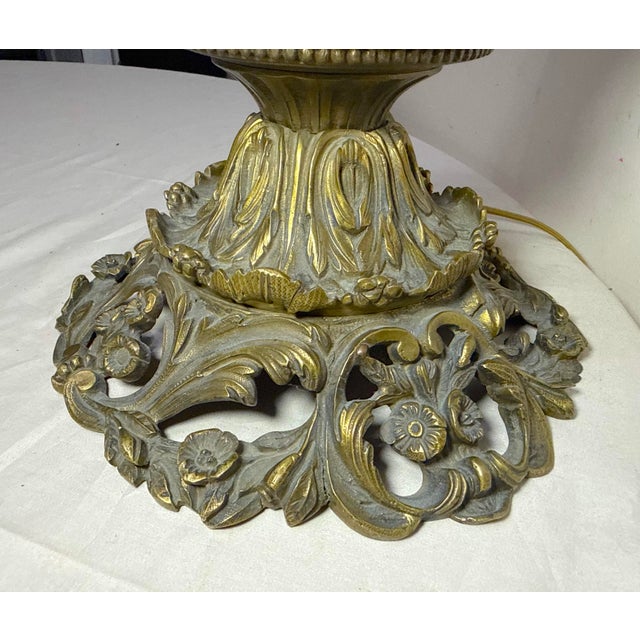 Manufacture de Sevres Large Antique Ornate Sevres Painted Porcelain Bronze Electric Table Lamp Vase For Sale - Image 4 of 16