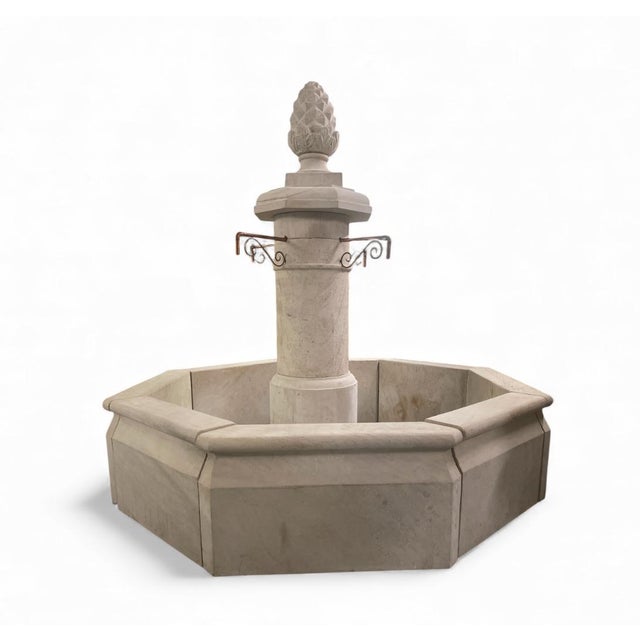 Add a sense of timeless European elegance to your landscape with this monumental octagonal garden fountain. Hand-carved...