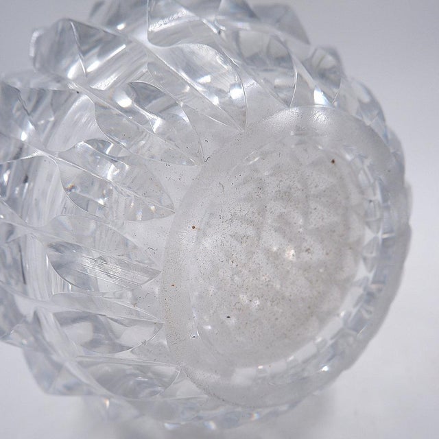 Clear Crystal Vase from Val Saint Lambert, 1960 For Sale - Image 11 of 13