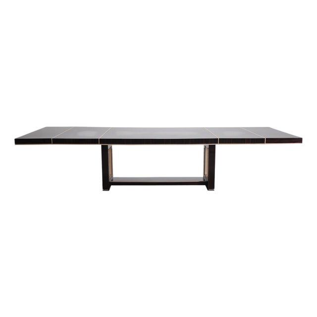 Dakota Jackson Macassar Ebony "Grand" Dining Table 11 Ft. For Sale