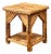 Rustic Reed and Wood Accent Table For Sale