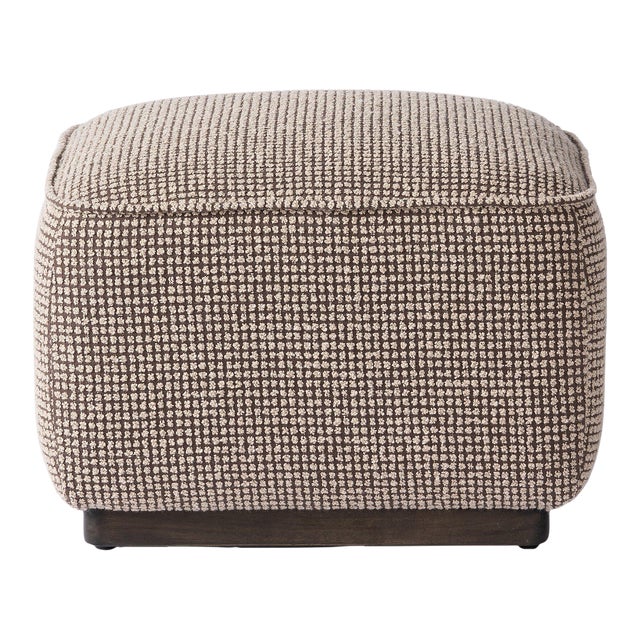 Four Hands Sinclair Square Ottoman - Barrow Taupe 21" For Sale