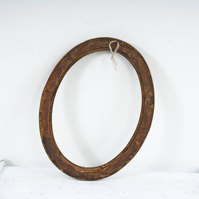 Antique Oval Gilded Frame For Sale - Image 3 of 4