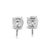 Early 21st Century Unisex 14k White Gold 1.29ctw Round Diamond Screw Back Stud Earrings, Pair For Sale - Image 5 of 8