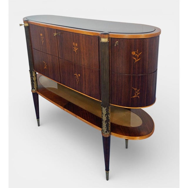 Mid-Century Italian Sideboard or Bar Cabinet by Pierluigi Colli, 1940s For Sale - Image 9 of 18