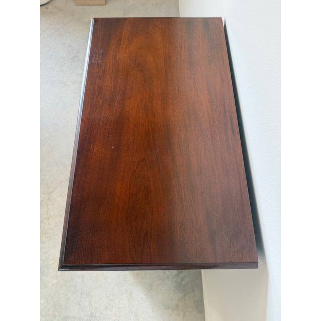 Vintage Georgian Chippendale Style Solid Mahogany Four-Drawer Nightstand / Bachelor’s Chest For Sale - Image 9 of 12