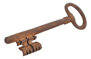 Ancient 19th Century Iron Key