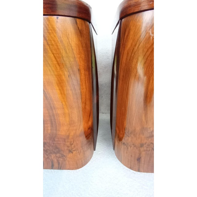 Wood Bedside Tables by Jindřich Halabala for Up Závody, 1960s, Set of 2 For Sale - Image 7 of 17