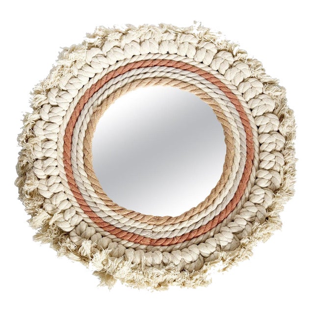 21st Century Mirror with Fabric Frame, France For Sale
