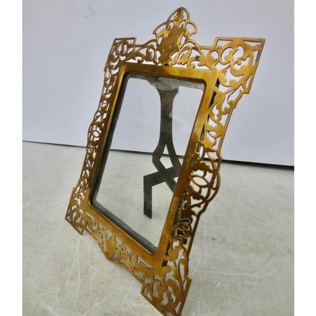 Antique English Brass Photo Frame Mid-19th For Sale In New York - Image 6 of 6