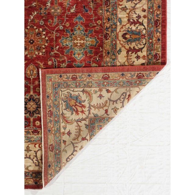Textile Vintage Hand-Knotted Lahore Rug 8'2" X 9'9" For Sale - Image 7 of 7