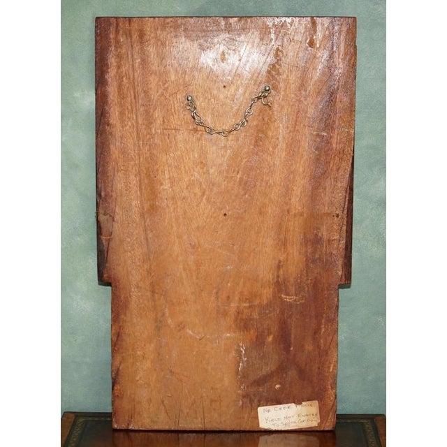 Large Antique Hand-Carved Oak Heraldic Coat of Arms Armorial Panel For Sale - Image 15 of 18