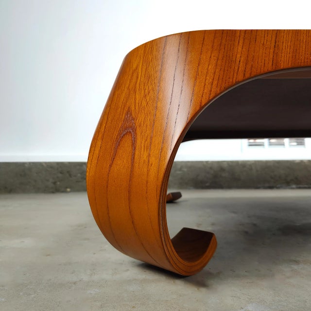 Coffee 1960s Japanese Modern Coffee Table by Isamu Kenmochi for Tendo Mokko For Sale - Image 8 of 9