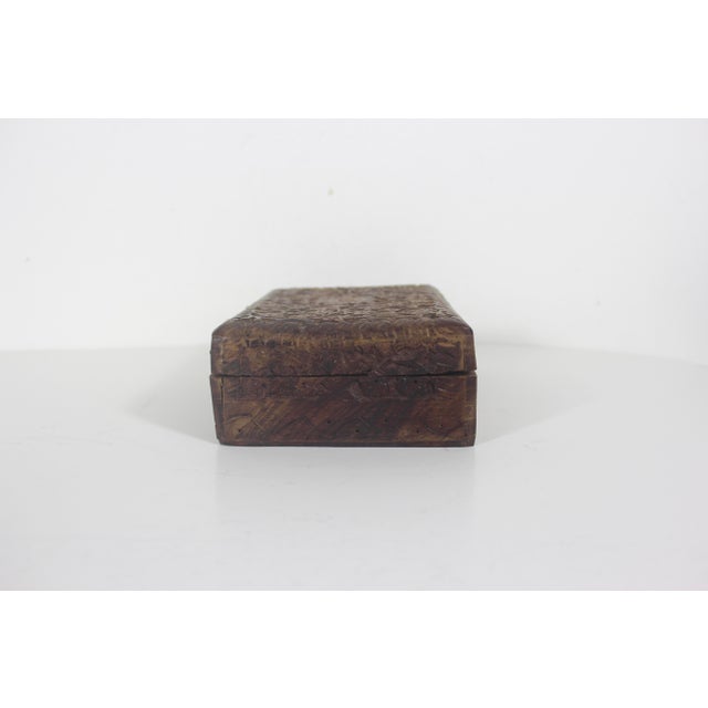 Vintage Carved Wood Box For Sale - Image 11 of 11