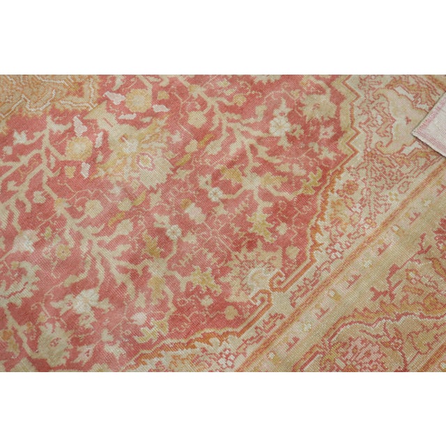 Warm colors highlight this 1920's formal turkish oushak rug Details rug no. j2043 size 7' 2" x 9' 6" (218 x 290 cm) rug...