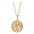 Syna Yellow Gold and Mother of Pearl Tree of Life Pendant with Diamonds For Sale
