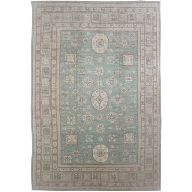 Hand Knotted Khotan Rug - 09'11" X 13'10" For Sale In Los Angeles - Image 6 of 6