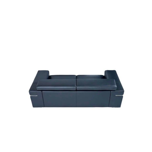Contemporary Soho Black 3-Piece Leather Match Living Room Set For Sale - Image 3 of 10