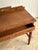 Antique Quarter Sawn Oak Console Table With Carved Gallery Back For Sale - Image 10 of 17