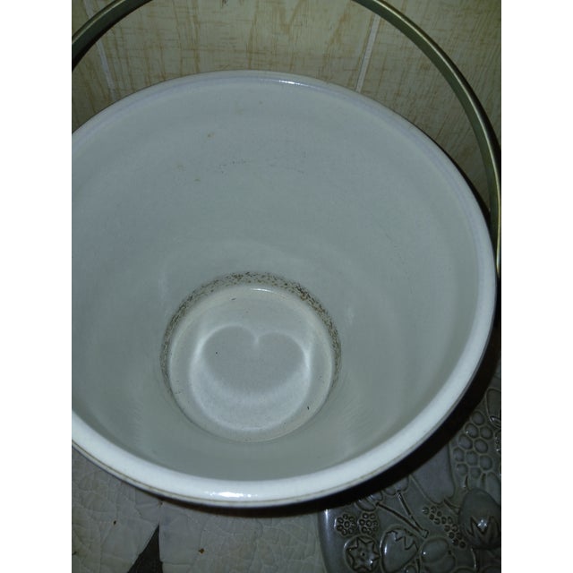 Ceramic Vintage German Majolica Rumtopf Rum Pot 1960s Ceramic Pot With Lid and Handle For Sale - Image 7 of 7