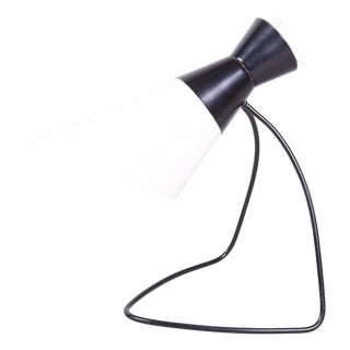 Mid-Century Czech Metal Table Lamp attributed to J. Hůrka for Napako, 1950s For Sale