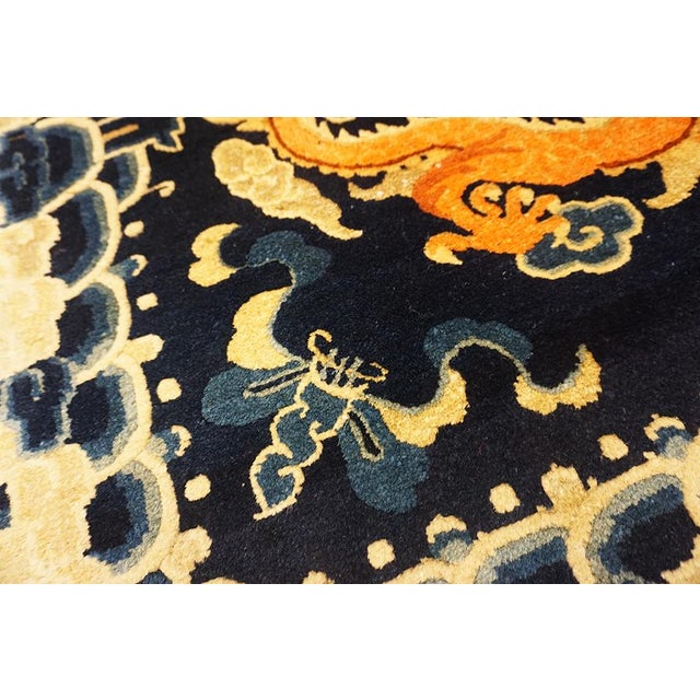 Navy Blue 19th Century Chinese Ningxia Rug For Sale - Image 8 of 13