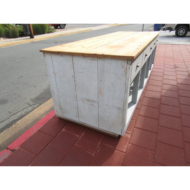 1900 - 1909 1900s Antique Massive Farmhouse Island For Sale - Image 5 of 10