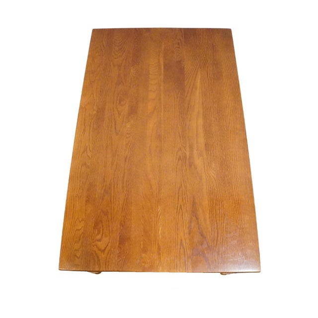 Keller Furniture Solid Oak Country French 50" Double Sided Accent Coffee Table For Sale - Image 13 of 13