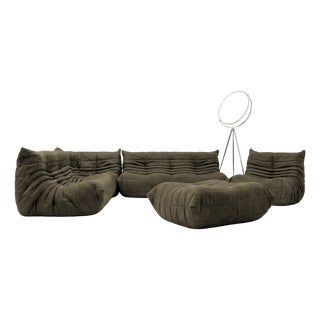 Togo Sofa Set by Michel Ducaroy for Ligne Roset, Set of 5 For Sale