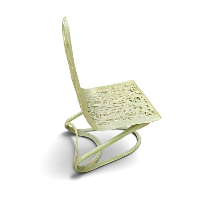 Textile Vintage Plastic Polyester Chair, 1990s For Sale - Image 7 of 9