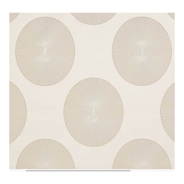 Larsen Tadao Gull Beige Satin Fabric - 4.5 Yards For Sale