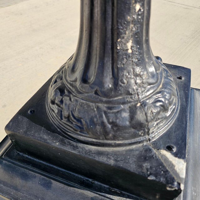 Victorian Aluminum Flower Garden Urn on Base For Sale - Image 13 of 18