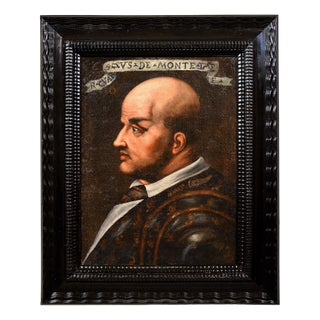 Tuscan Artist, Portrait of Niccolò Orsini, Count of Pitigliano, 16th Century, Oil on Canvas, Framed For Sale