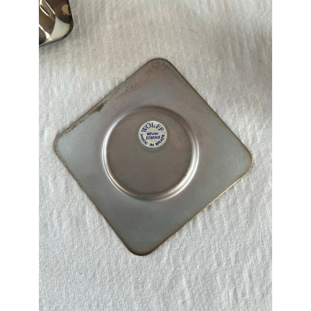 Silver Mid 20th Century Modern Wolff Demitasse Cup and Saucer Set - Set of 4 For Sale - Image 8 of 8