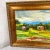 Original art oil on canvas landscape signed by artist. Frame measures 16” w 1.75” d x 15” h. Canvas measures 14” w x 11” h.