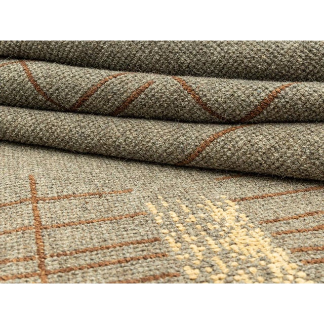 Mid-Century Modern Wool Rug, 1950s For Sale - Image 10 of 13