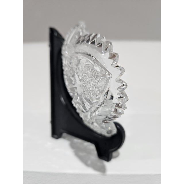 Crystal Bowl with Star Motif, 1920s For Sale - Image 4 of 12