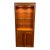 Vintage Cherry Display Bookcase Cabinet For Sale