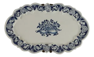 Oval Majolica Tray