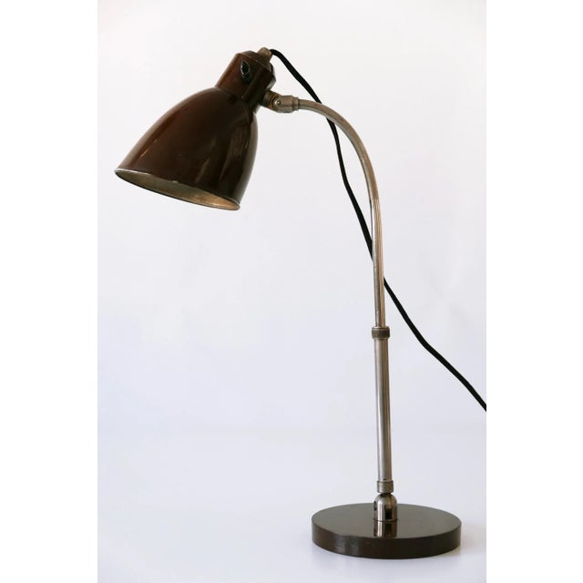 German Model Piccolo Table Lamp by Christian Dell for Bünte & Remmler, 1930s For Sale - Image 11 of 18