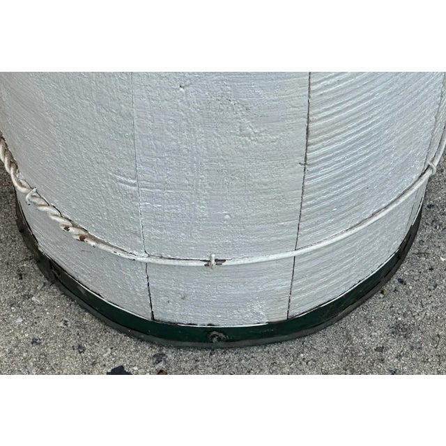 Wood Low Country Painted Wood Fishing Stools - Set of 4 For Sale - Image 7 of 10