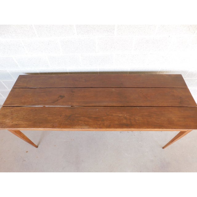 Antique Shaker Farmhouse Style Dining Table 82.5"w For Sale - Image 10 of 15
