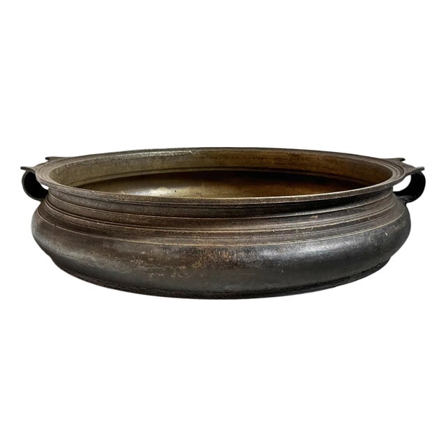 Antique Bronze Urli Bowl For Sale