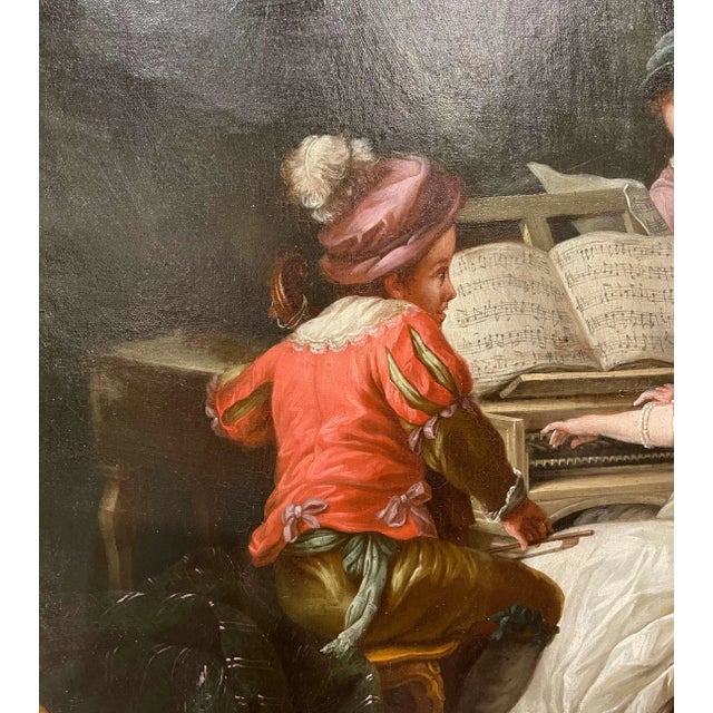 18th Century French “Four Arts” Allegorical Paintings After Carle Van Loo For Sale - Image 15 of 18