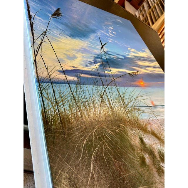 Coastal Original Coastal Sunset Painting – Beach Dunes & Sea Oats, 20 X 30" For Sale - Image 3 of 5