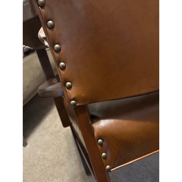 1950s Gregson MFG Co (n.c.) Mid-20th-Century Vintage Executive Office Chairs (Set of 2) For Sale - Image 5 of 5