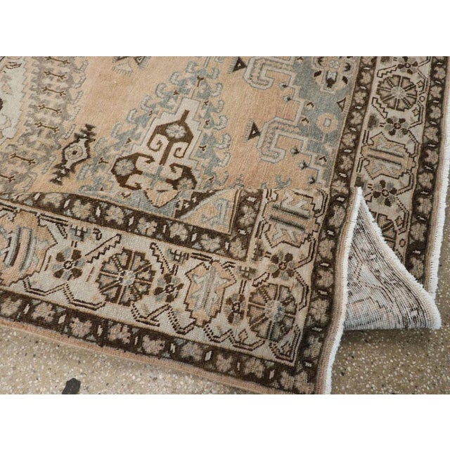 Textile Mid-20th Century Persian Veece Accent Carpet For Sale - Image 7 of 8